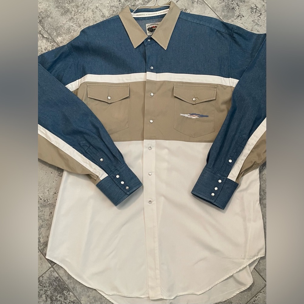 NWOT Cumberland Outfitters Pearl Snap Shirt XXL